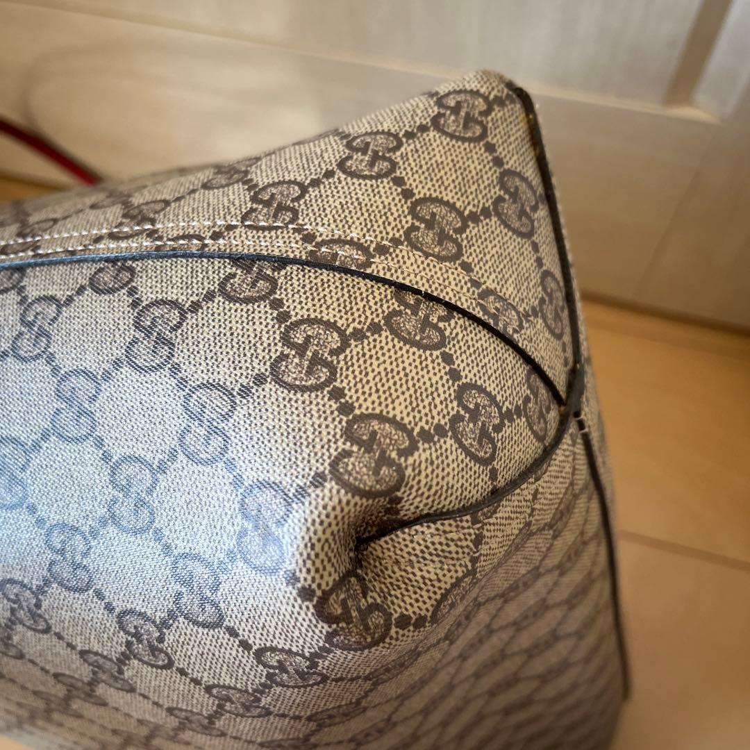 GUCCI ショルダーバッグ ベージュ/レッド