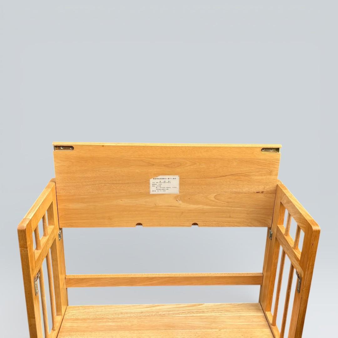 【最終価格】北欧風 天然木 折りたたみ ウッドラック 3段 シェルフ キャンプ