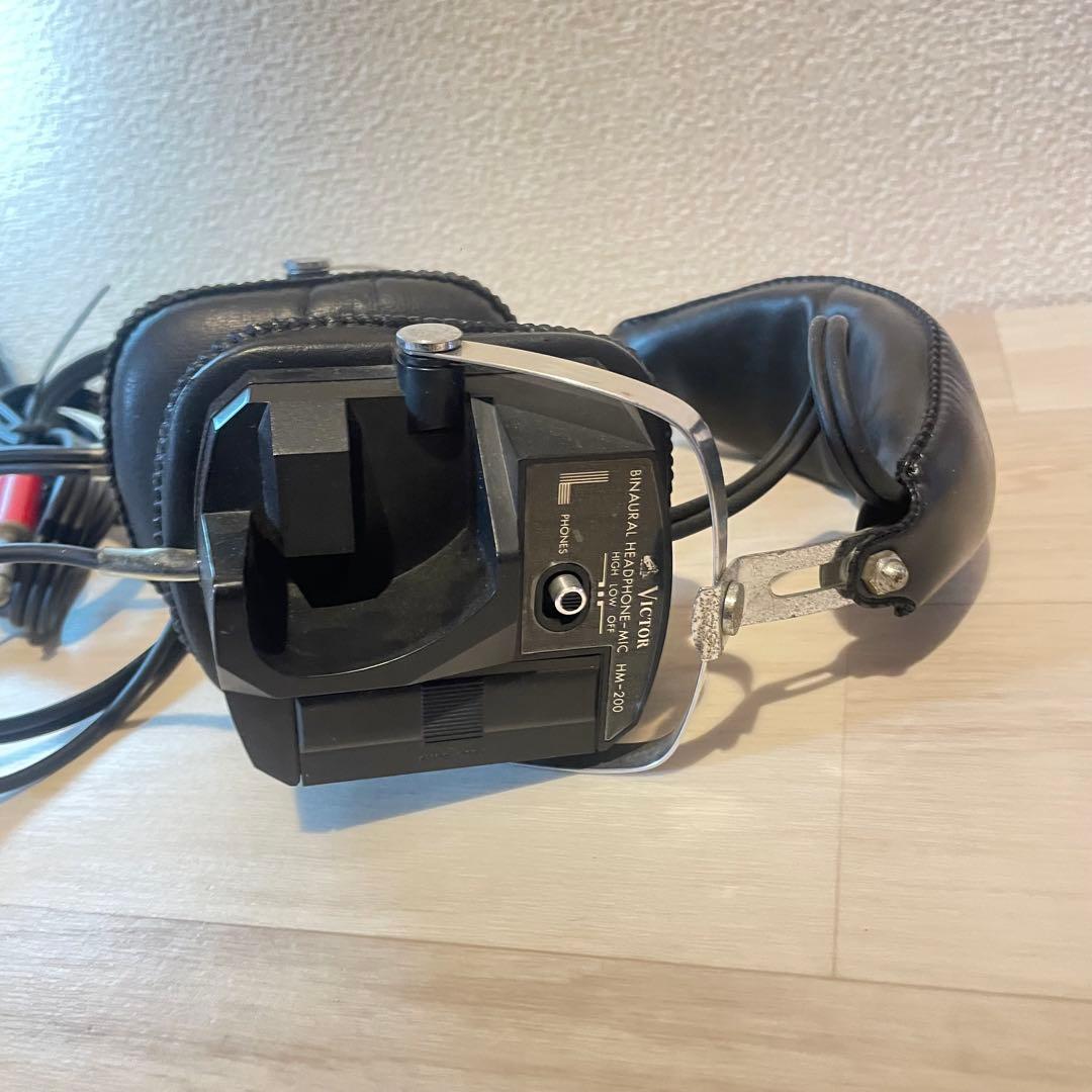 Victor バイノーラル ヘッドホン マイク HM-200