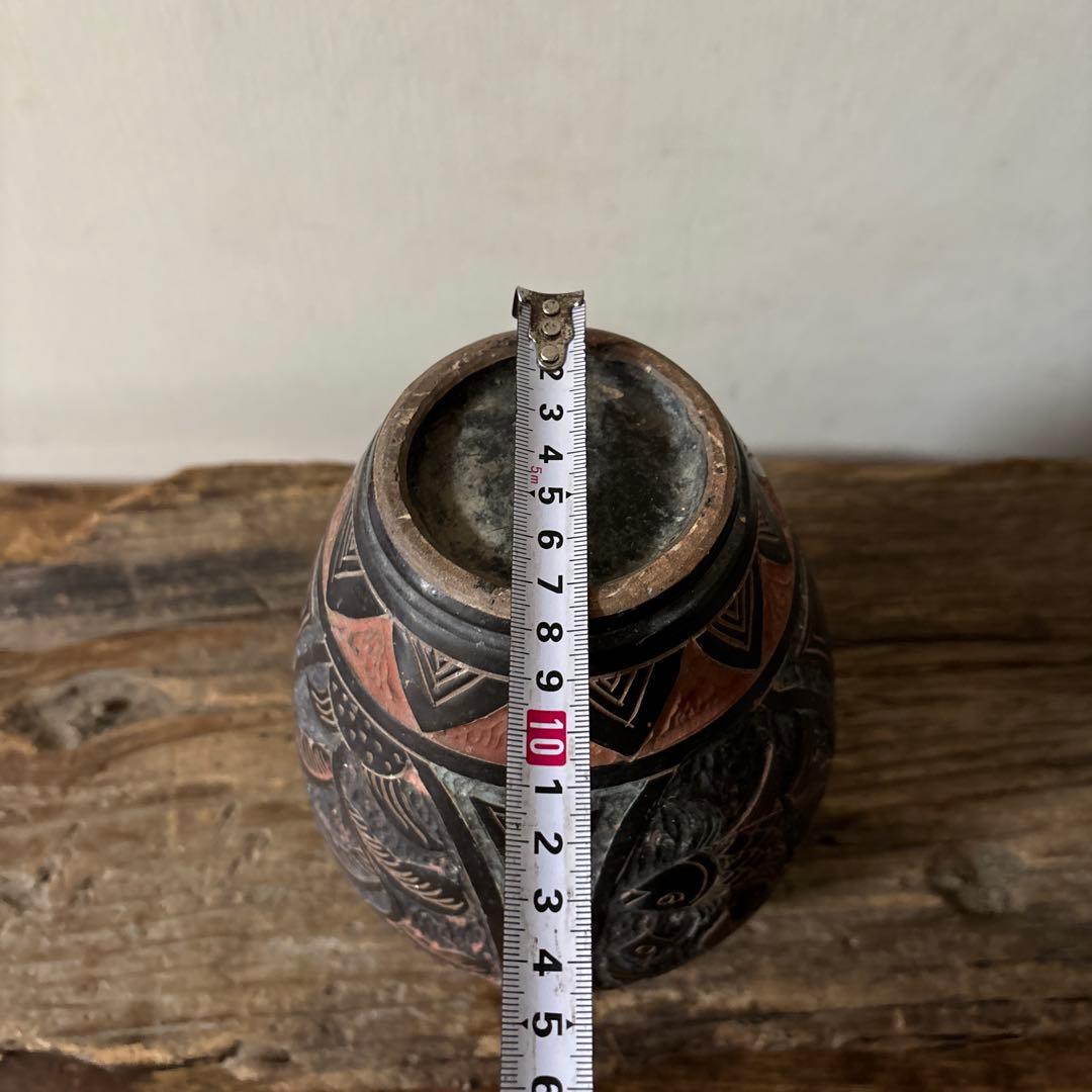 琉球　古典焼　小壺　⑤壺屋焼　やちむん　古民芸　アンティーク　骨董　検:李朝.