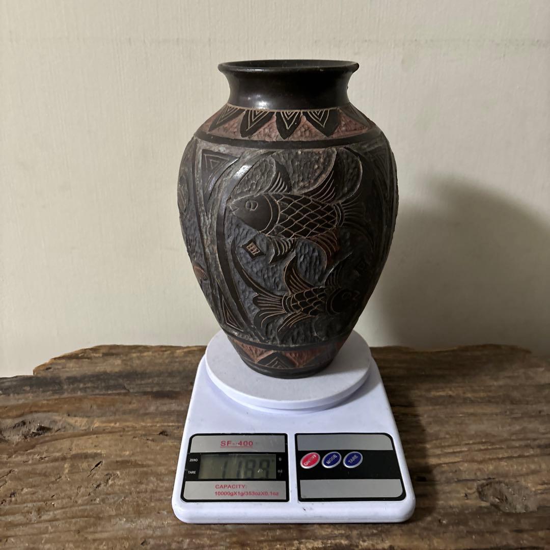 琉球　古典焼　小壺　⑤壺屋焼　やちむん　古民芸　アンティーク　骨董　検:李朝.