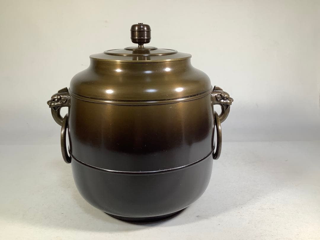 青銅製　皆具　茶道具　送料無料
