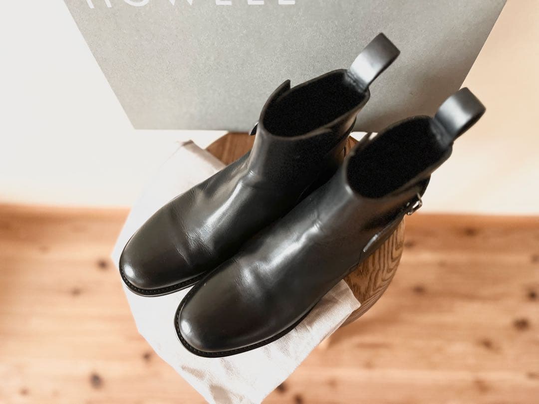 極美品 定価18万 2023新作 マーガレットハウエル レザーストラップブーツ