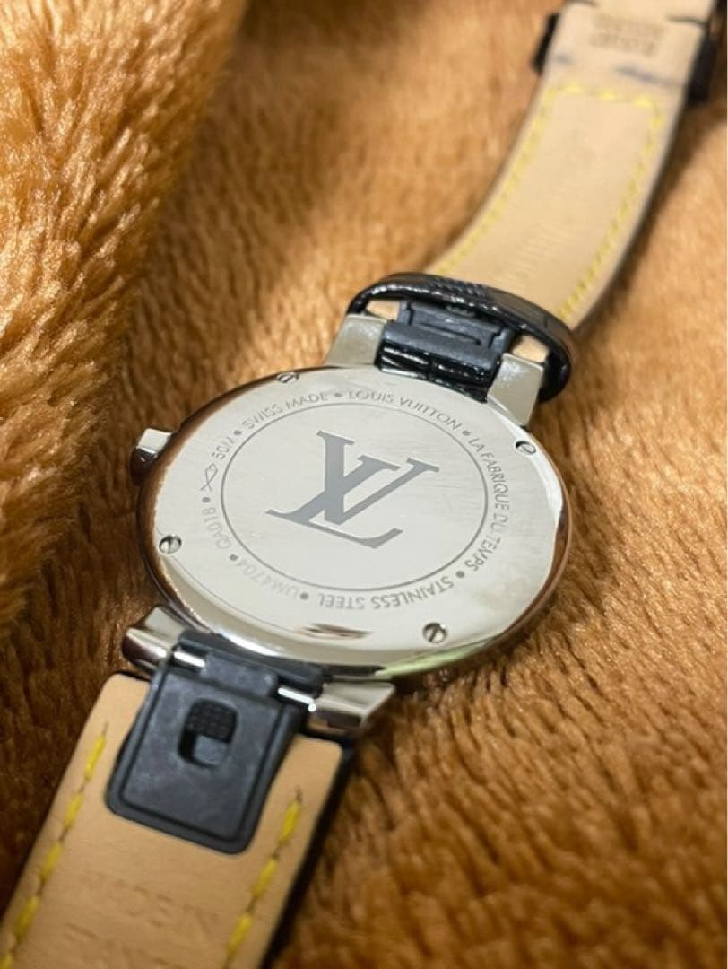 も*え様 Louis Vuitton ブラック 時計