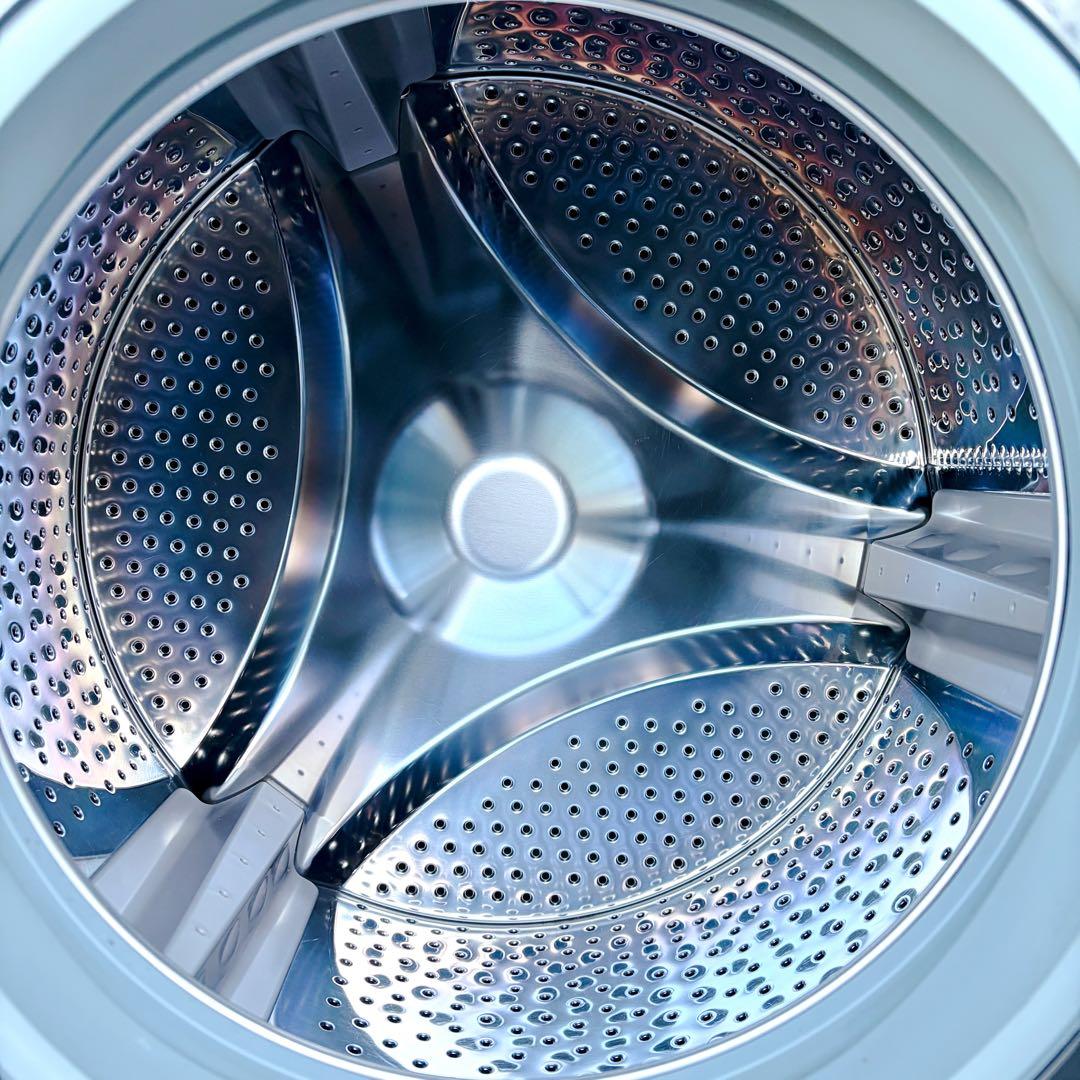 83運搬取付無料！純正SHARPホワイト・コンパクトな電気洗濯乾燥機！完動超美品