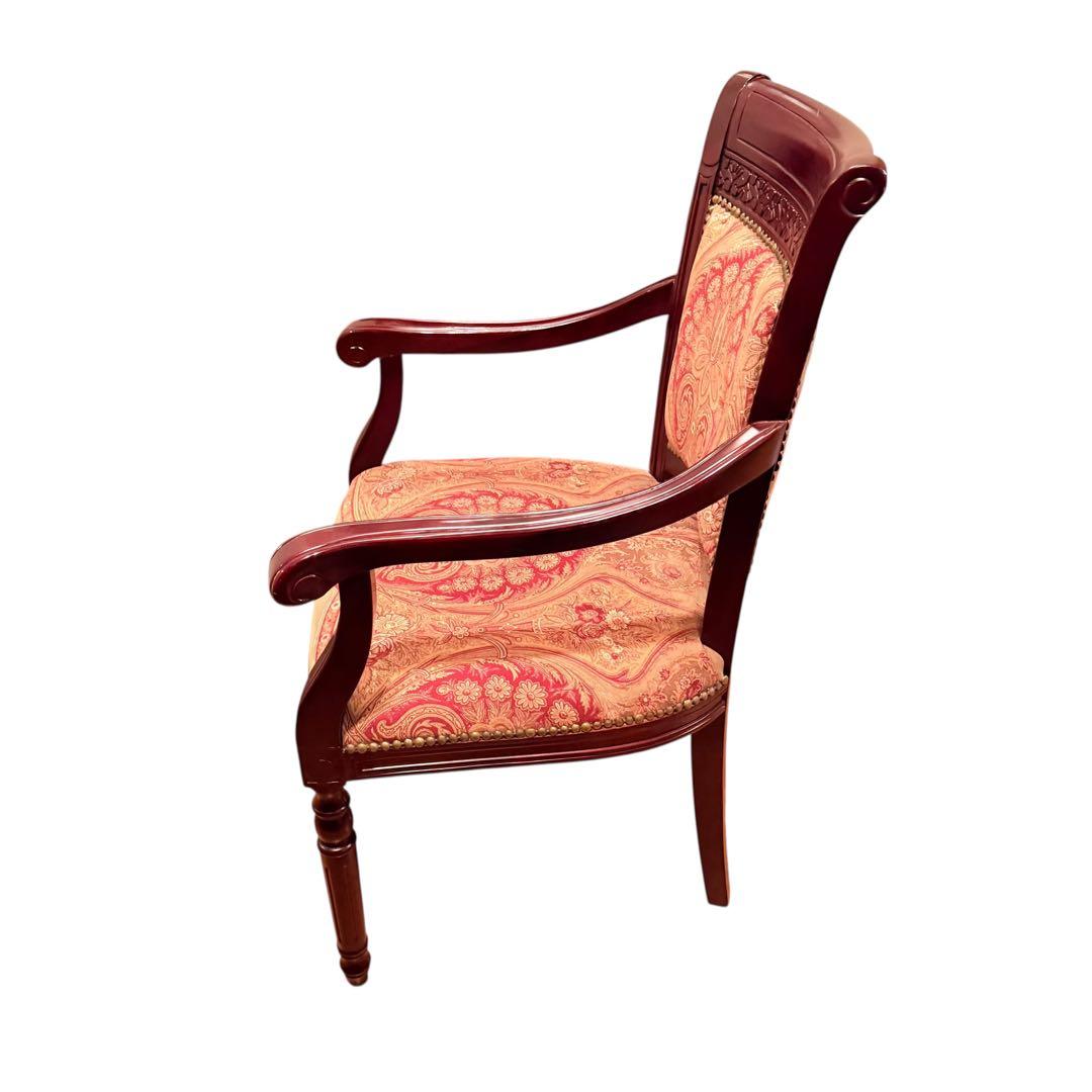 高級 無垢 フレンチ様式 アームチェア ゴブラン ルイ16世 店舗 アンティーク