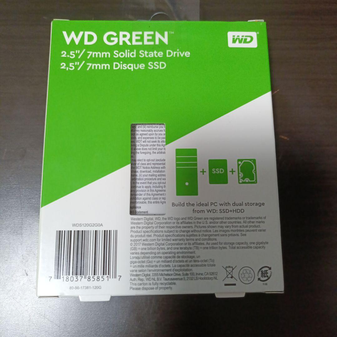 WD GREEN 内蔵SSD / 120GB / WDS120G2G0A