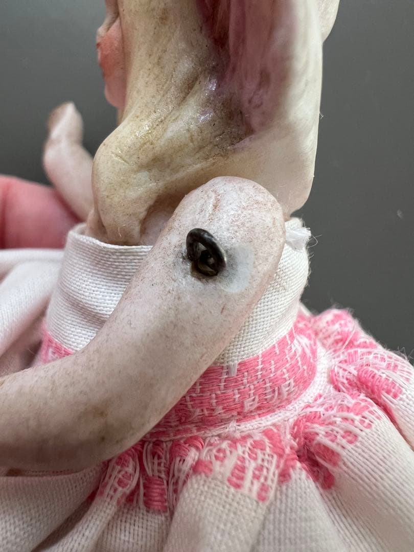 【アンティーク】ドイツ製オールビスクドールの女の子11cm