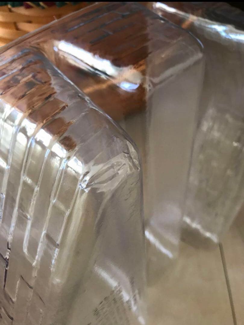 大きな籠　ロンガバーガー　ビンテージ　蓋付き　籠　かご　バスケット　レア