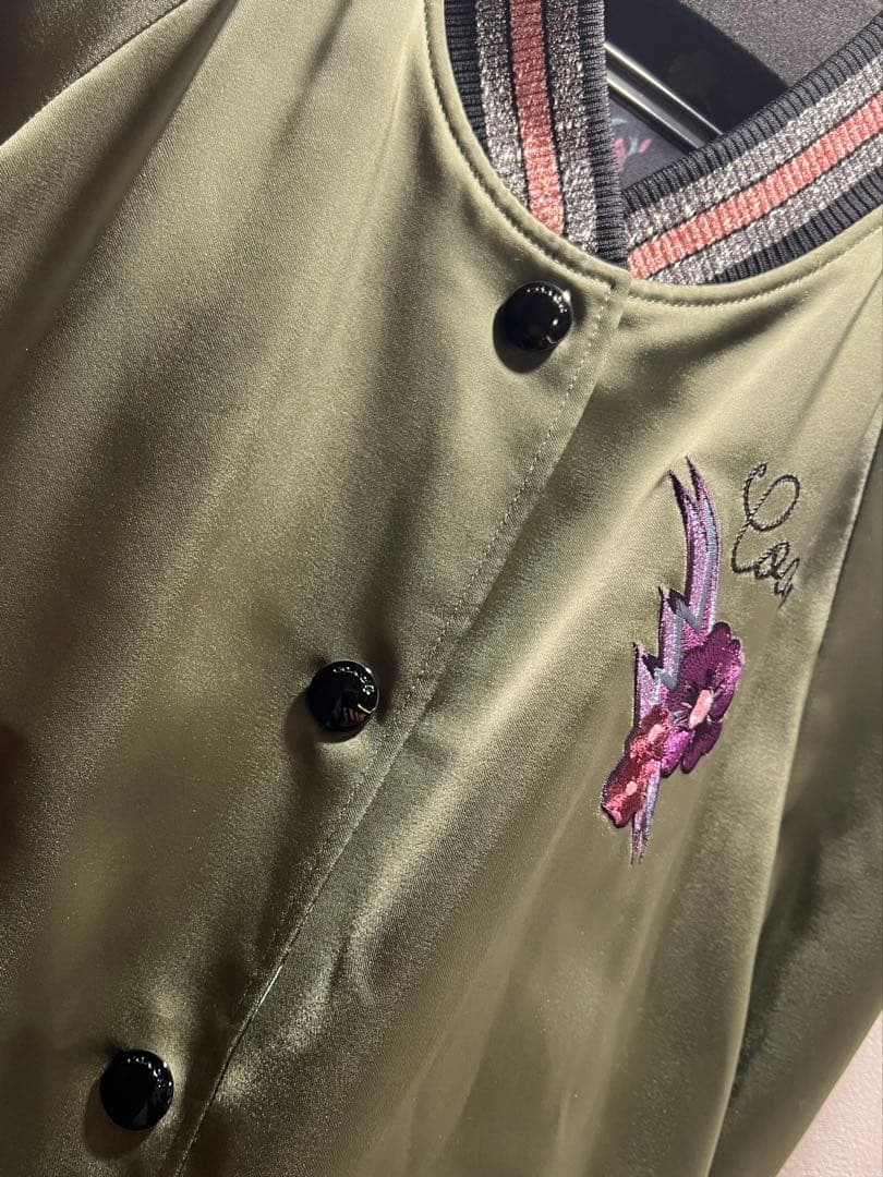 Coach コーチ オリーブグリーン リバーシブル スタジアムジャンパー