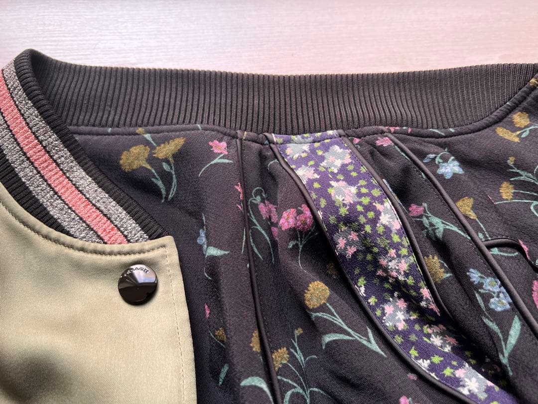 Coach コーチ オリーブグリーン リバーシブル スタジアムジャンパー