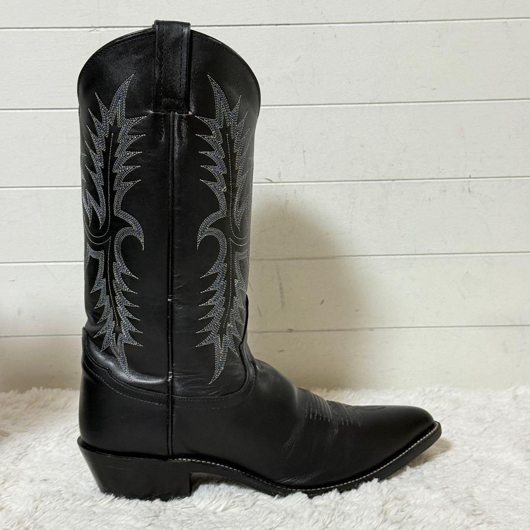 極美品✨トニーラマ　レザー　ブラックスタリオン　ウエスタンブーツ　9 1/2D