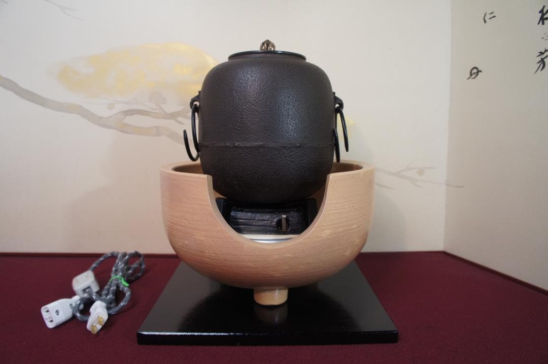 専用)御本風炉(道安型)電熱器 敷板 棗釜 釜鐶 送料込み