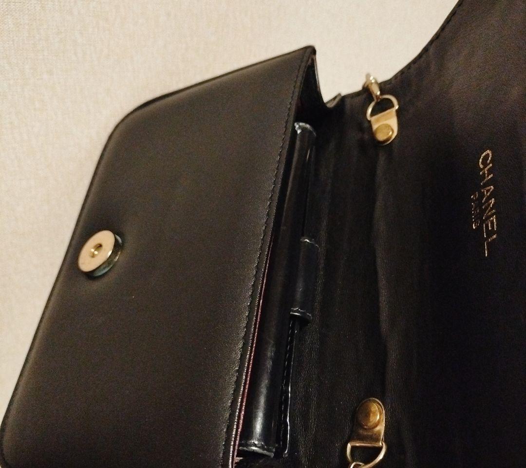 【中古】シャネル CHANEL チェーン107センチ ブーム再来黒 ヴィンテージ