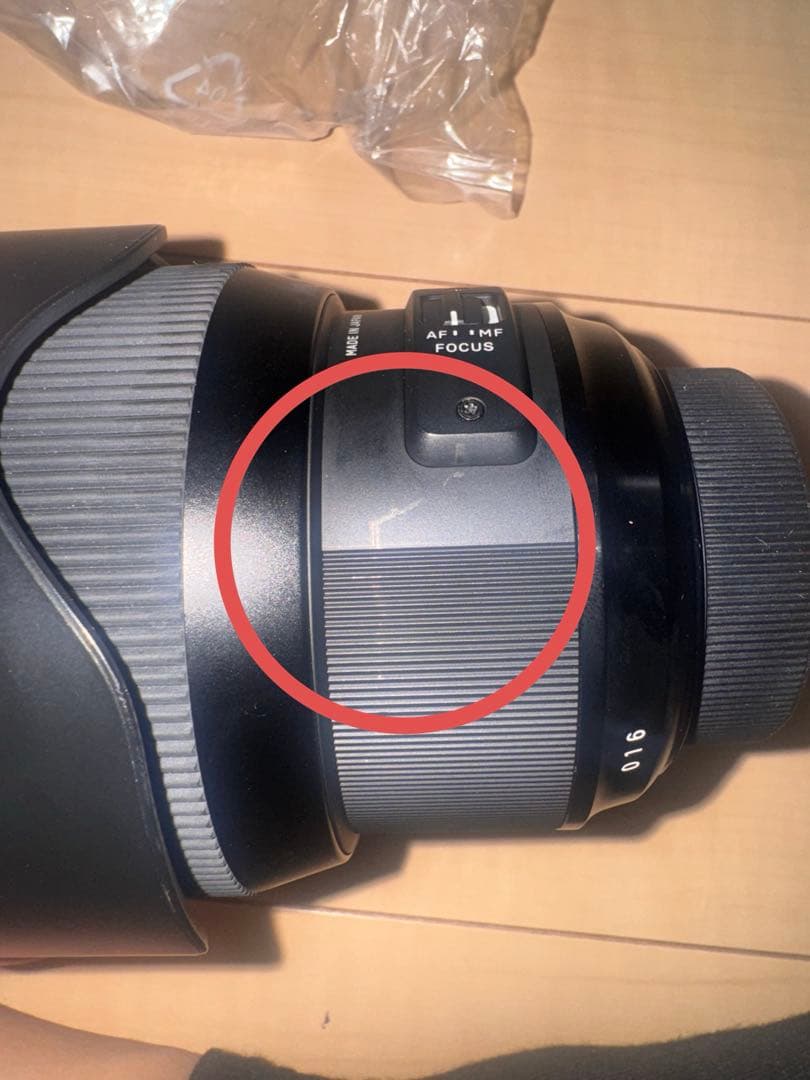 SIGMA 85mm F1.4 DG レンズ