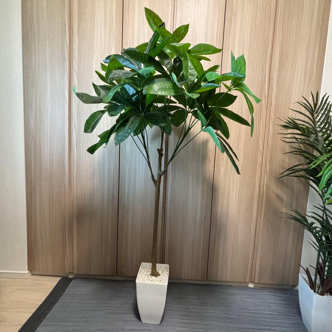 【まっつ】【2個セット】フェイクグリーン 高さ120cm 鉢一体型 光触媒