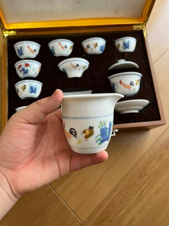 大明成化年製　茶碗12点セット　お土産　ギフト煎茶　骨董品　茶道具　陶芸