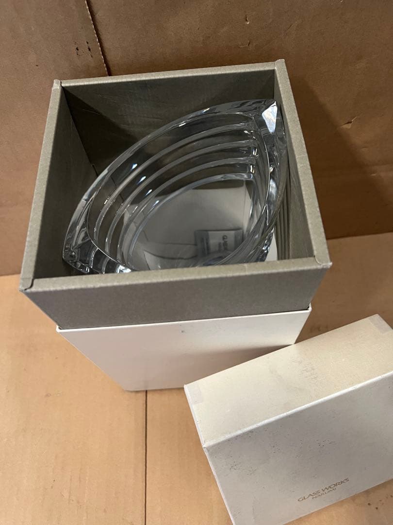 GLASSWORKS NARUMI 花瓶25cm ヘリオス