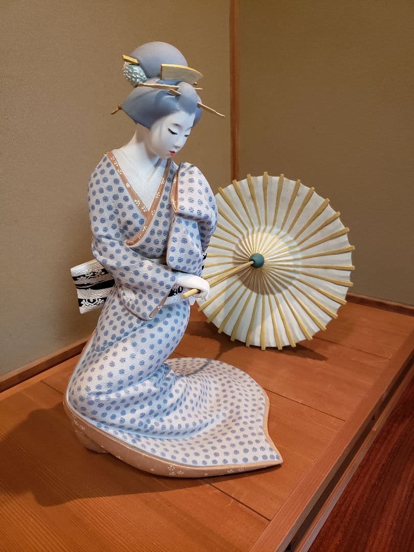 博多人形「上方舞」初代西頭哲三郎作