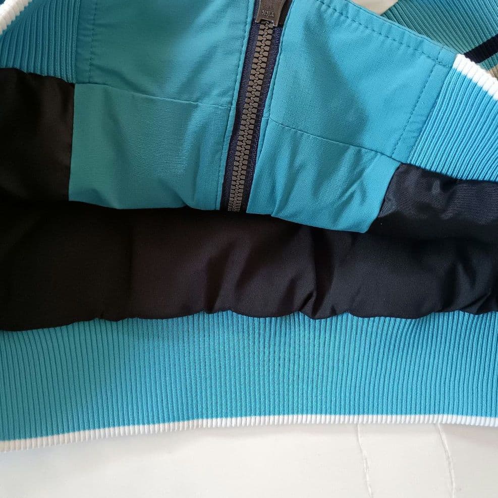 ​【美品】マンシングウェア ハイブリッド ダウンジャケット メンズL ブルー