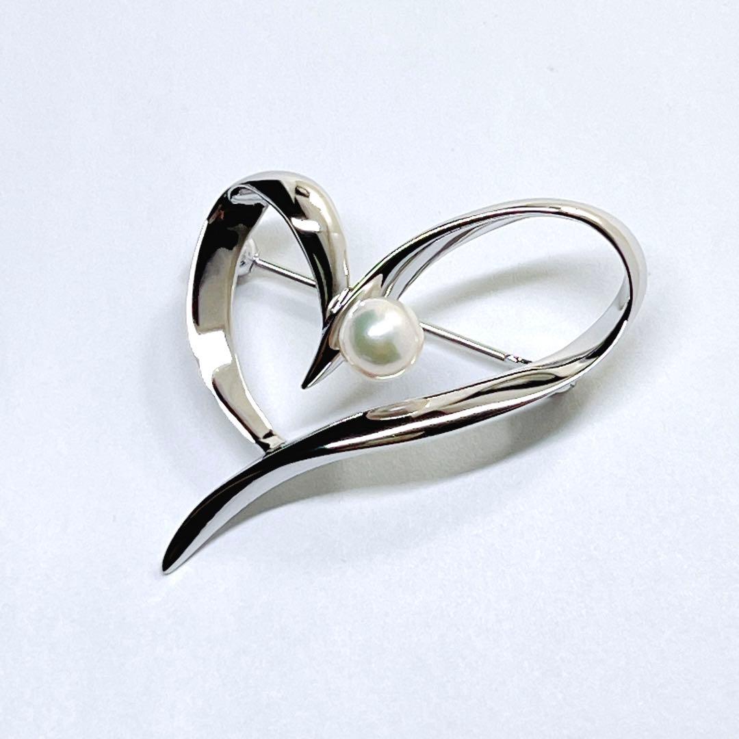 【未使用品】✨MIKIMOTO ミキモト パール　はブローチ　コサージュ　ハート