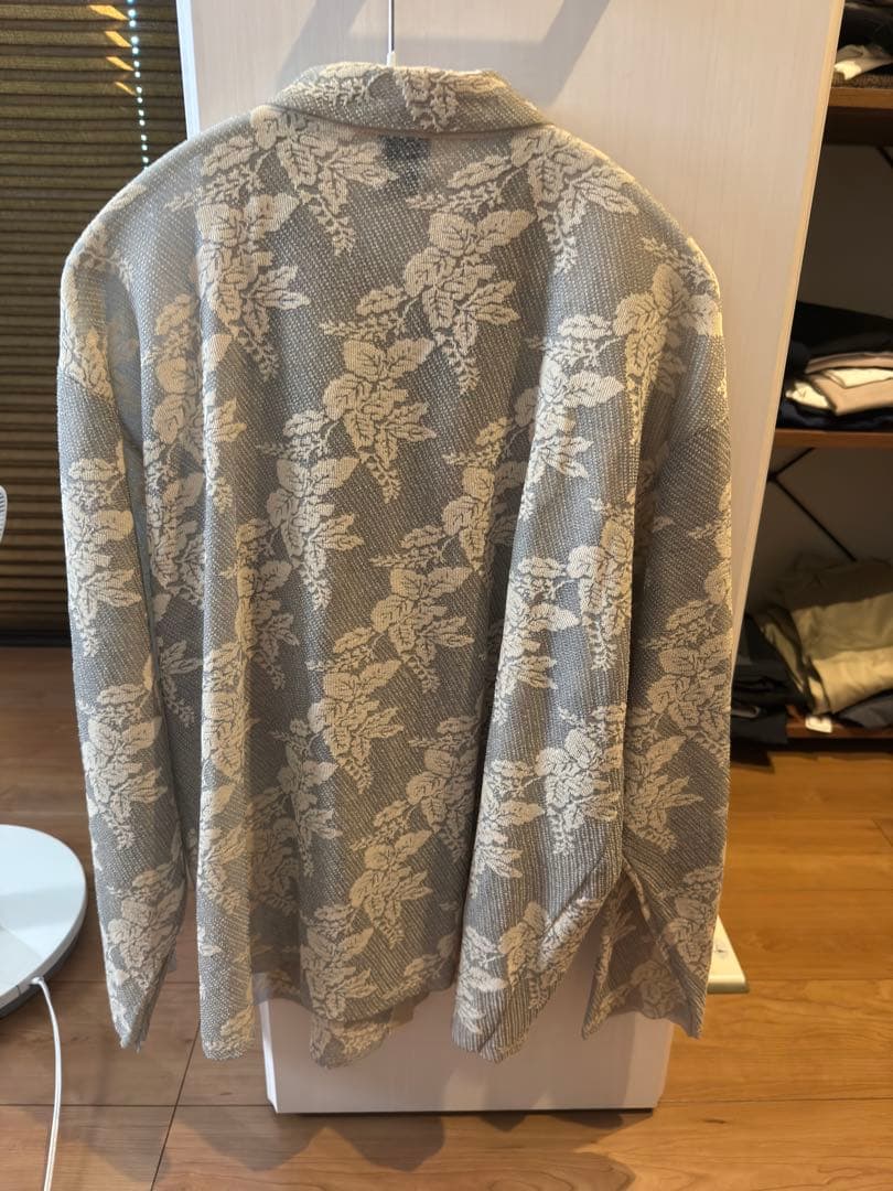 6(ROKU)ジャカード ニット シャツ