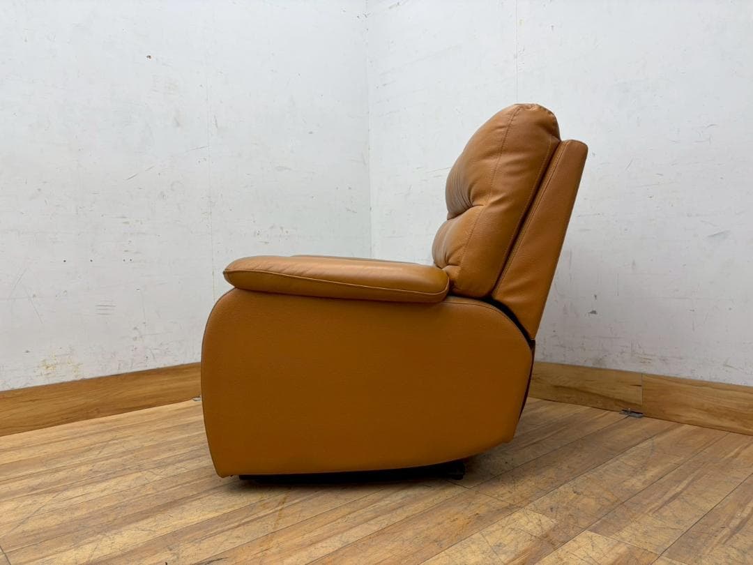 T7962☆美品☆NITORI☆ニトリ☆本革☆電動リクライニングソファ☆一人掛け