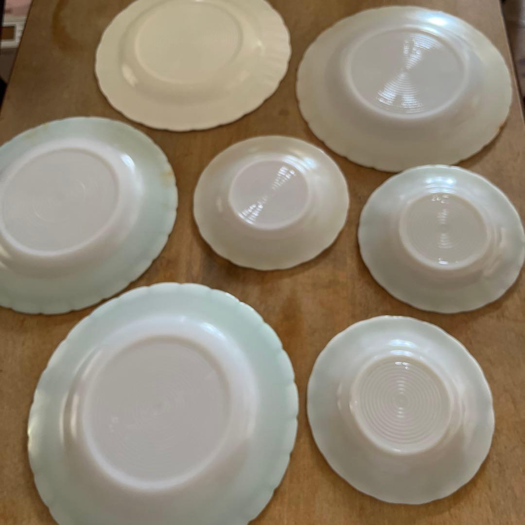 アメリカ　ビンテージ　マクベスエバンス　クレマックス　プレート　大小7枚組