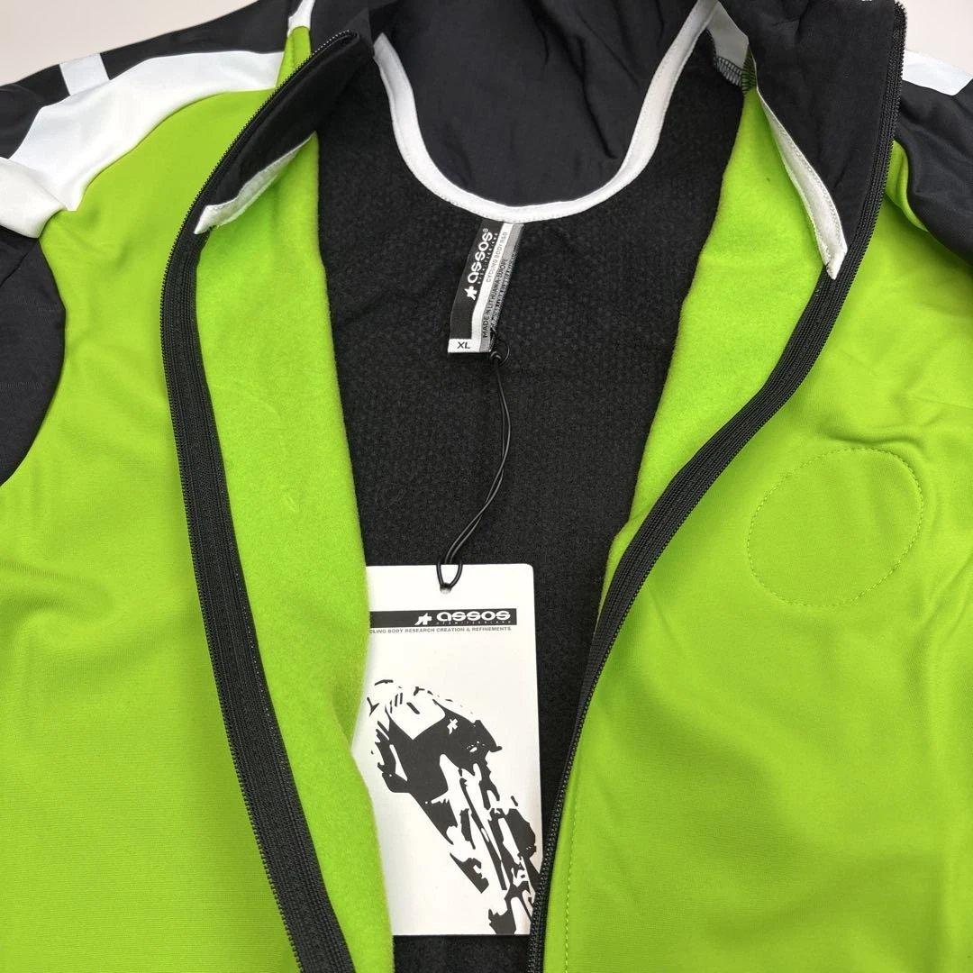 【新品】アソス長袖サイクルジャージ グリーン/ブラック