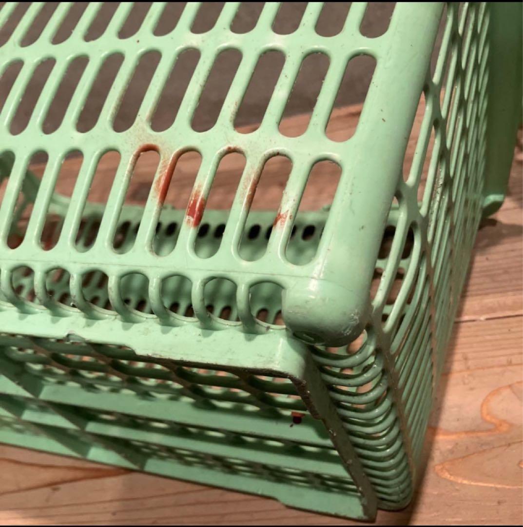 昭和レトロ　ジャスコ　イオン　2個　買い物かご　レトロポップ　収納　かご　店舗