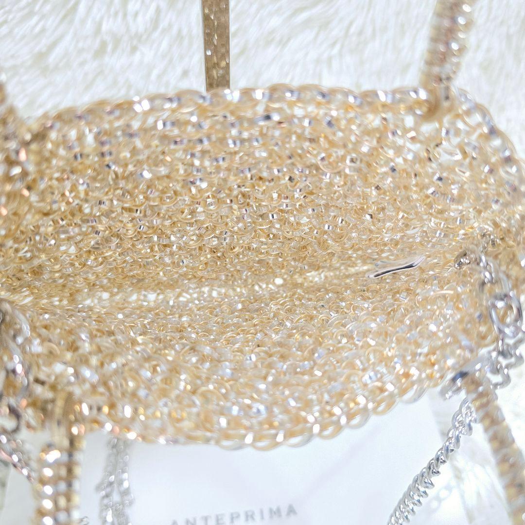 極美品✨アンテプリマ シルバー ゴールド ショルダーバッグ