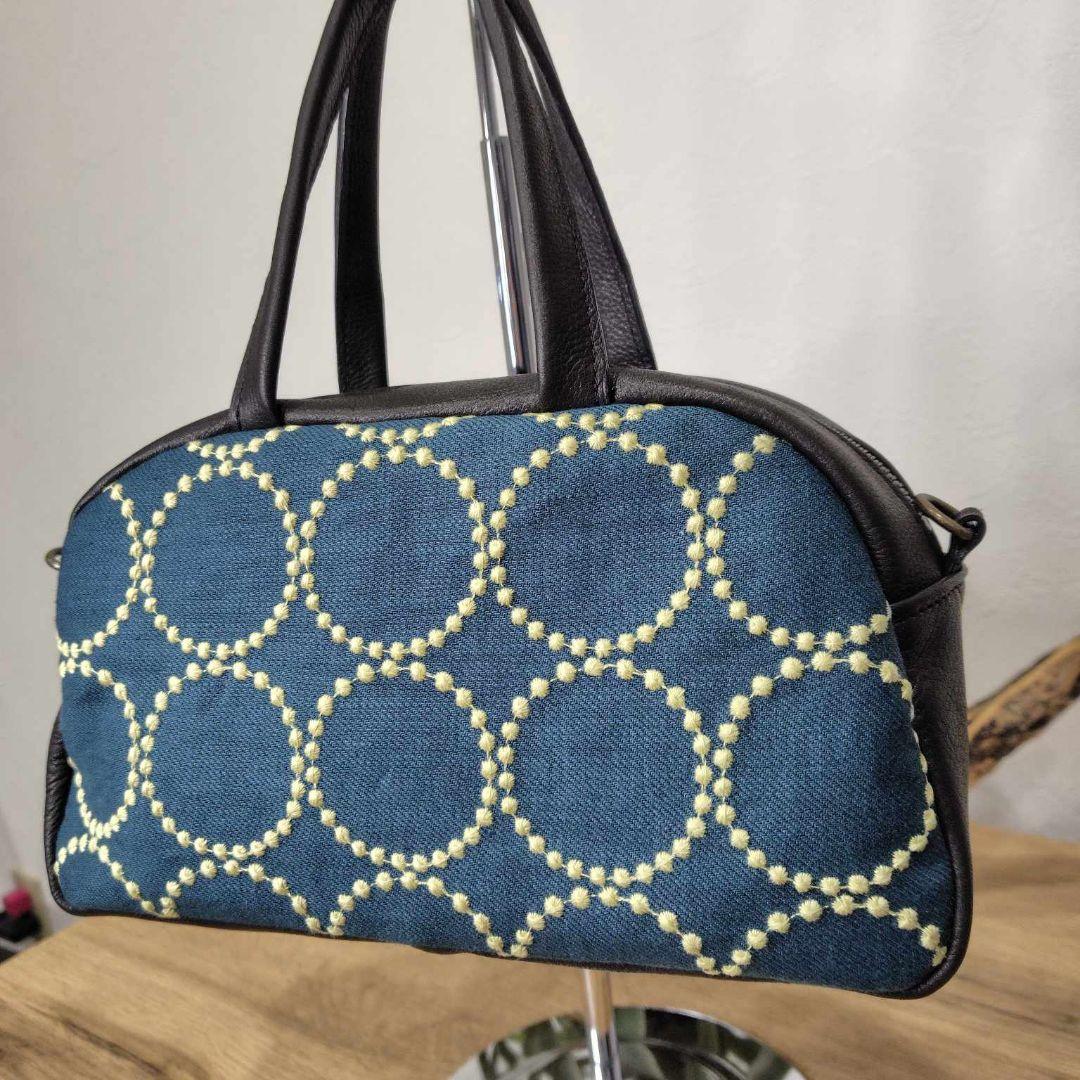 マ*♡様 ミナペルホネン/tambourineタンバリングリーン×クリーム/ラウ