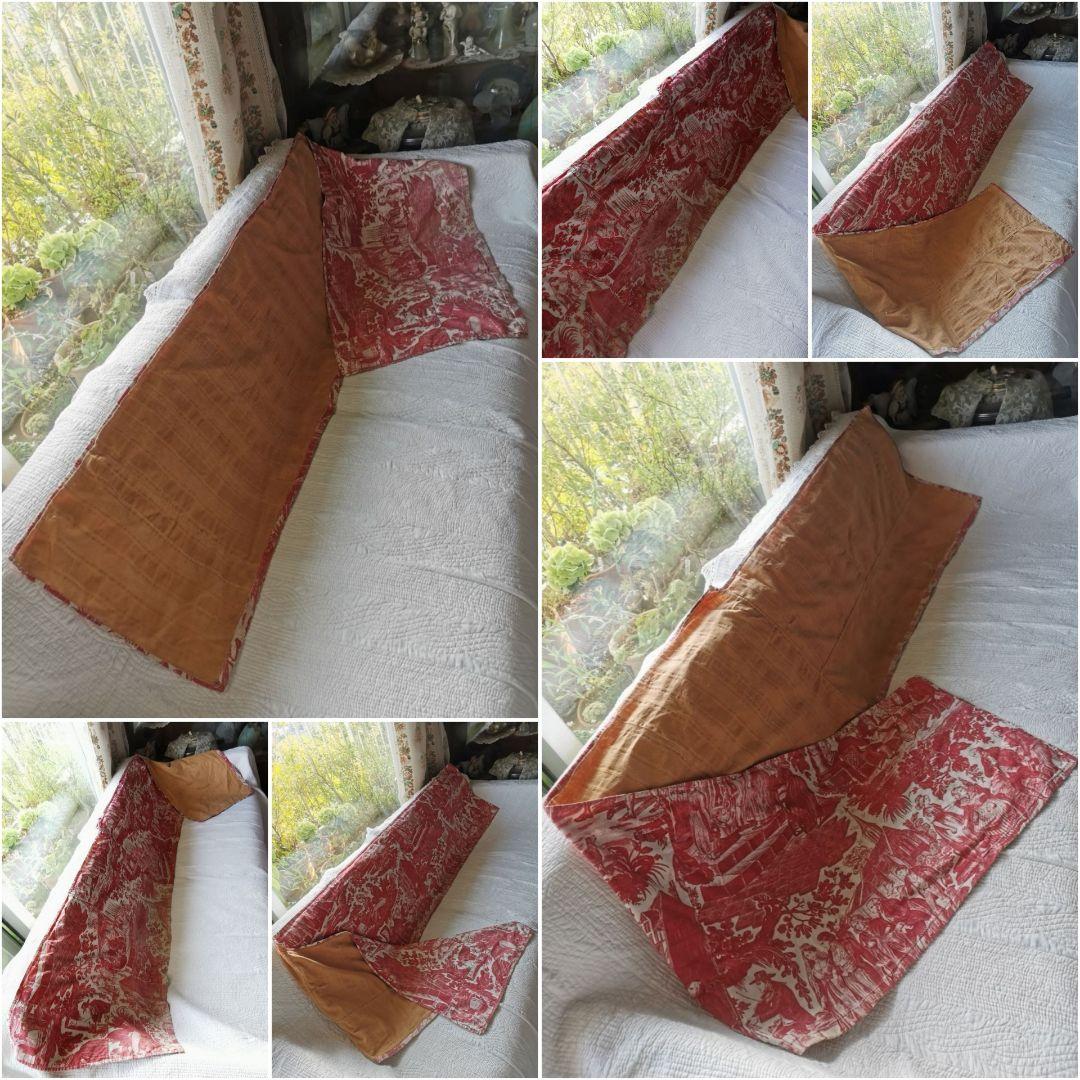 アンティーク 1820年代トワルドジュイ マリアージュ 223㎝バランス キルト