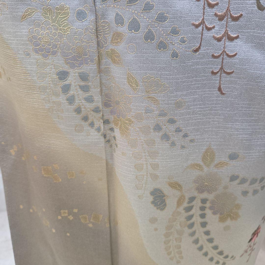 辻ケ花スワトウ付け下げ訪問着4点フルセット、着物、袋帯、帯締め、帯揚げ