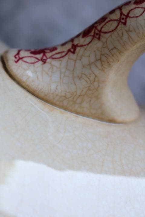 特大　水差し　ピシェ　フランス　アンティーク　菊