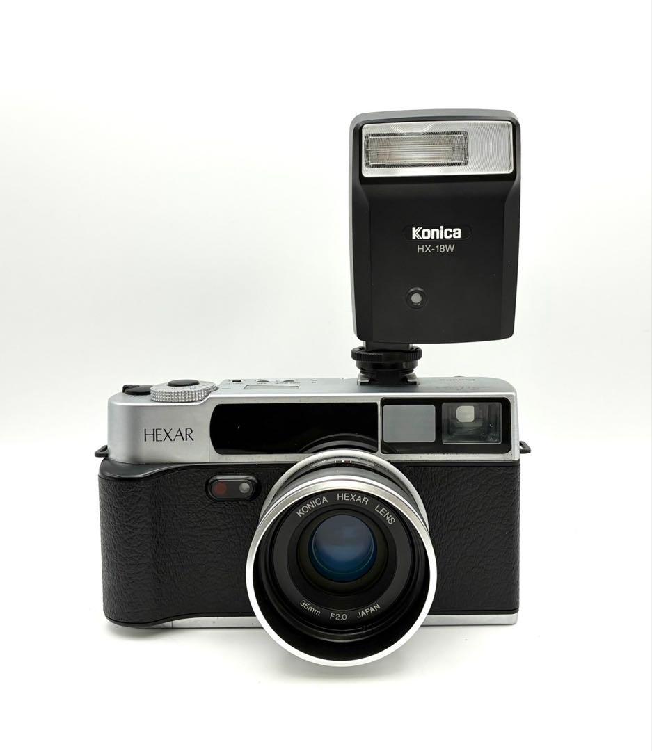 【完動品】Konica HEXAR Silver ストロボ HX-18W セット