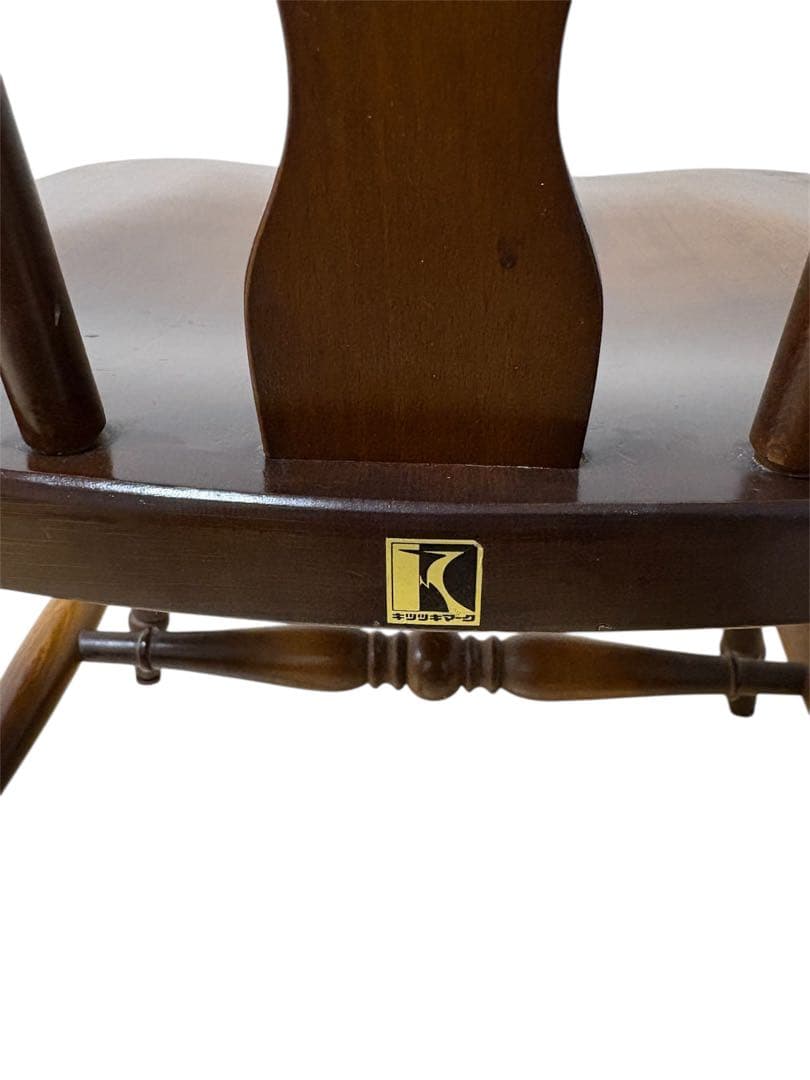 飛騨産業　キツツキマーク　アンティーク　ダイニングチェア　ウィンザーチェア
