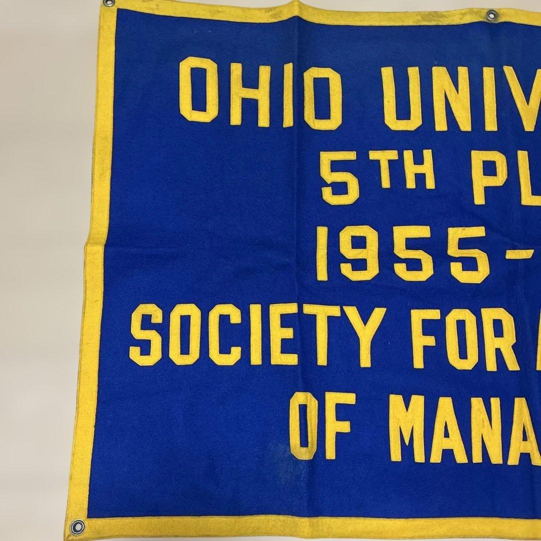 50s OHIO大学 オハイオ大学 ビンテージ 記念バナー 旗 フェルト