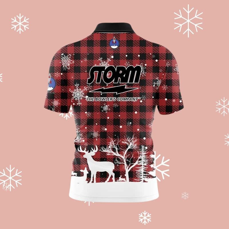 日本未発売✨新品✨STORM　【L】　レッド　チェック　雪　トナカイ