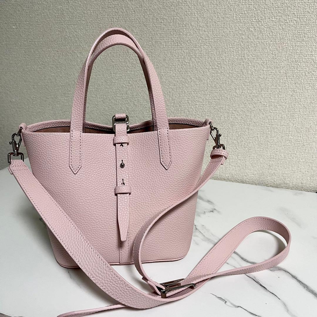 チャールズアンドキース ベリル リサイクルレザーバケツバッグ s