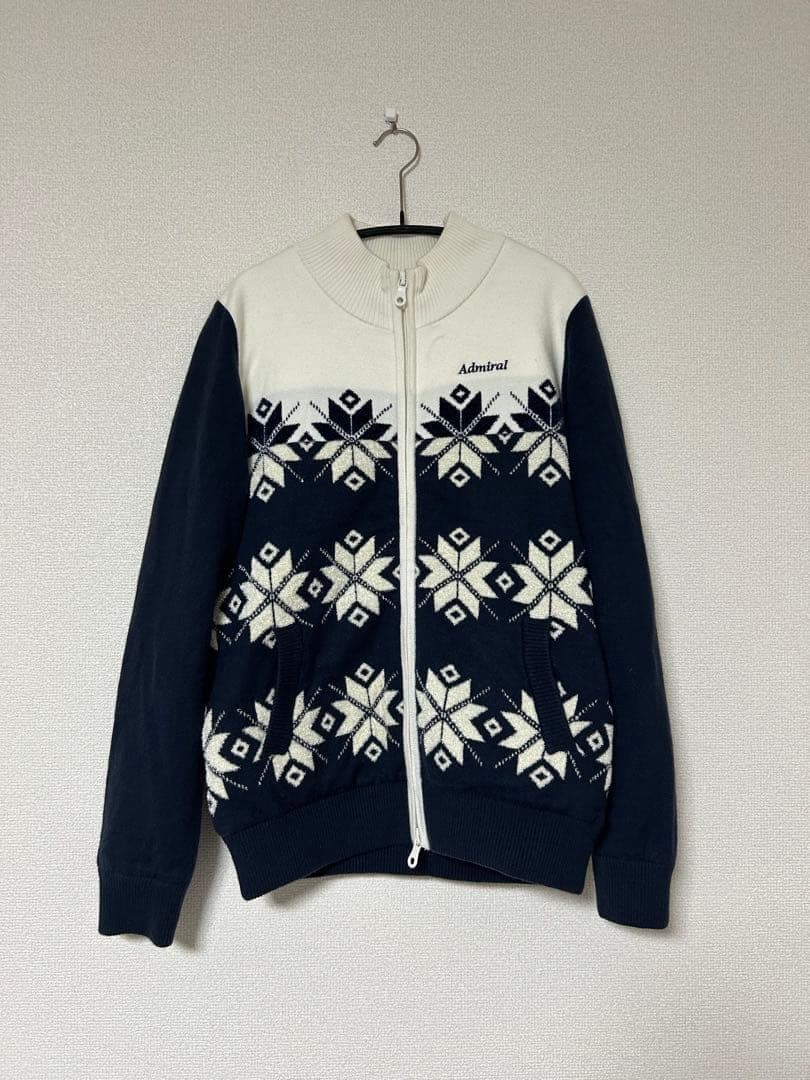 アドミラルゴルフ　レディース　防風ジャケット&ニットスカート　セットアップ　M