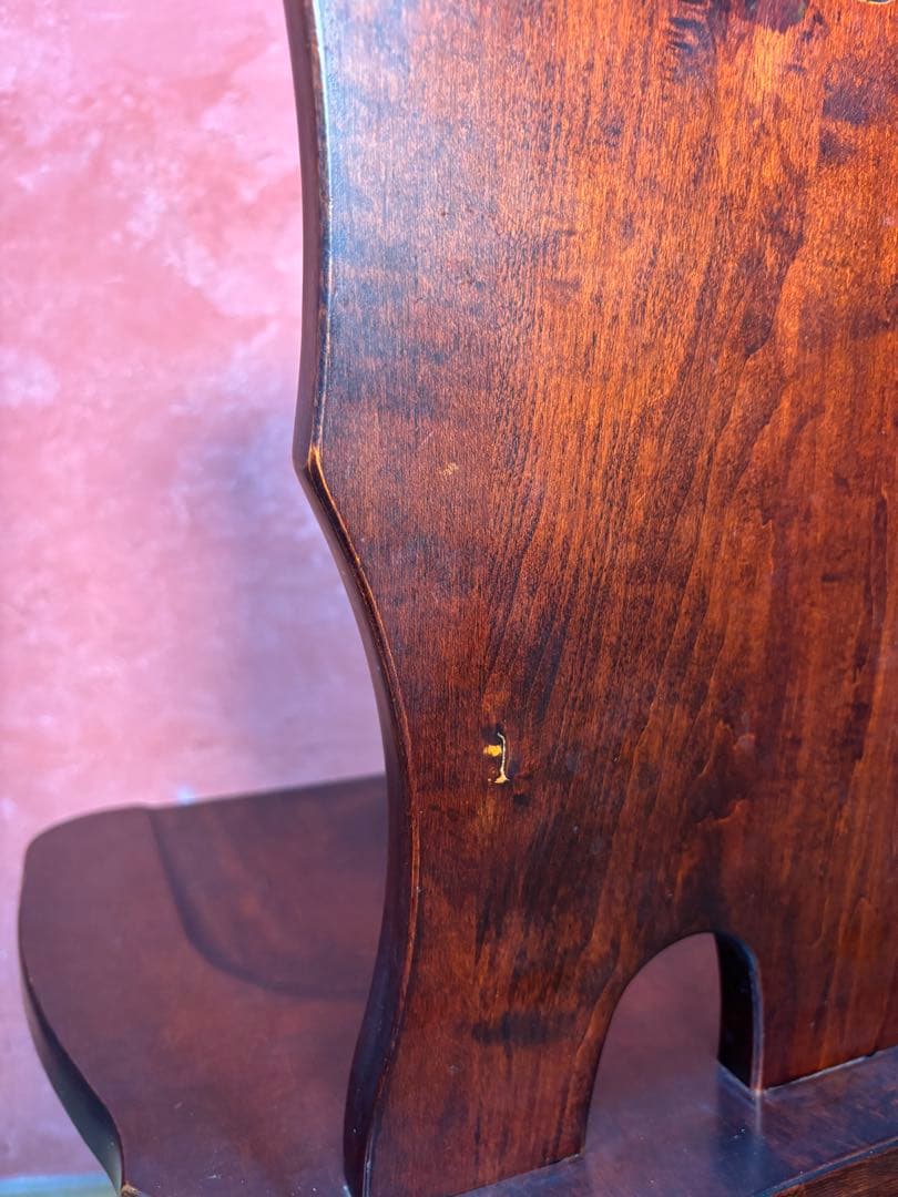 伝統民芸家具　神居民芸　(椅子、板座チェア) 2脚　　②