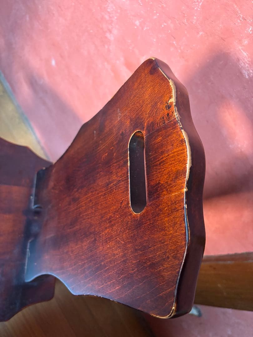 伝統民芸家具　神居民芸　(椅子、板座チェア) 2脚　　②