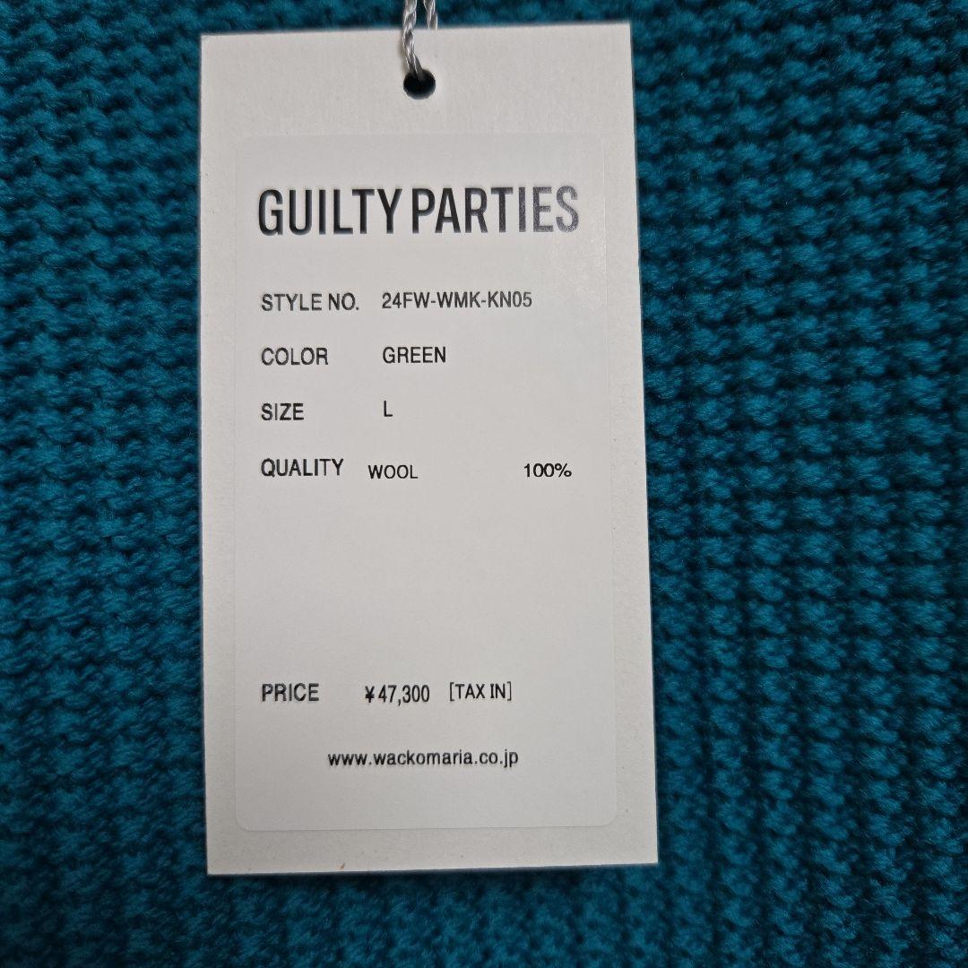 今だけ価格未使用24FWワコマリアWACKOMARIAロゴジャガードセーターL