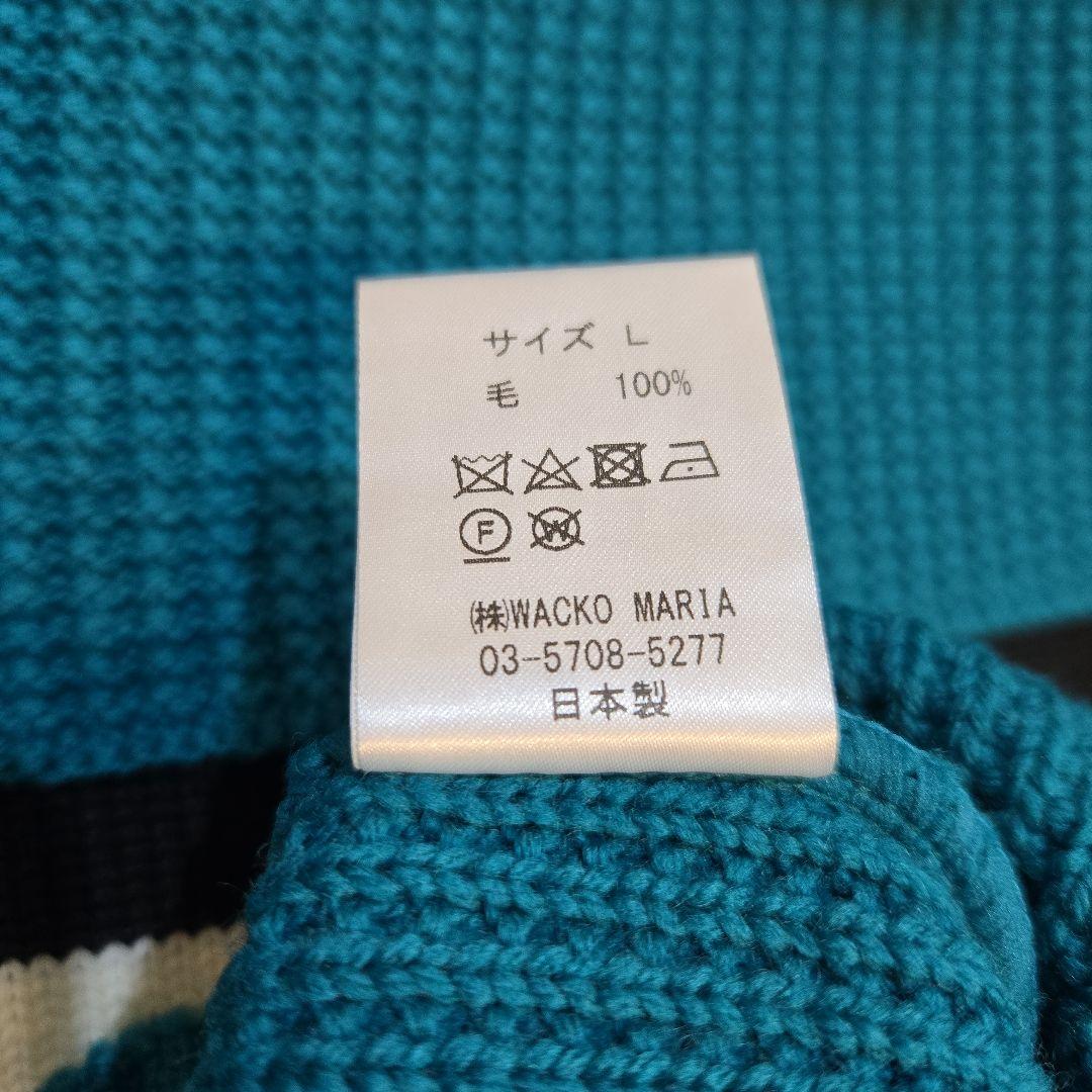 今だけ価格未使用24FWワコマリアWACKOMARIAロゴジャガードセーターL