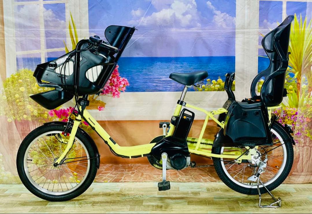 Y2226超特価！ギュット⭐️12AHパナソニック子供乗せ電動アシスト自転車