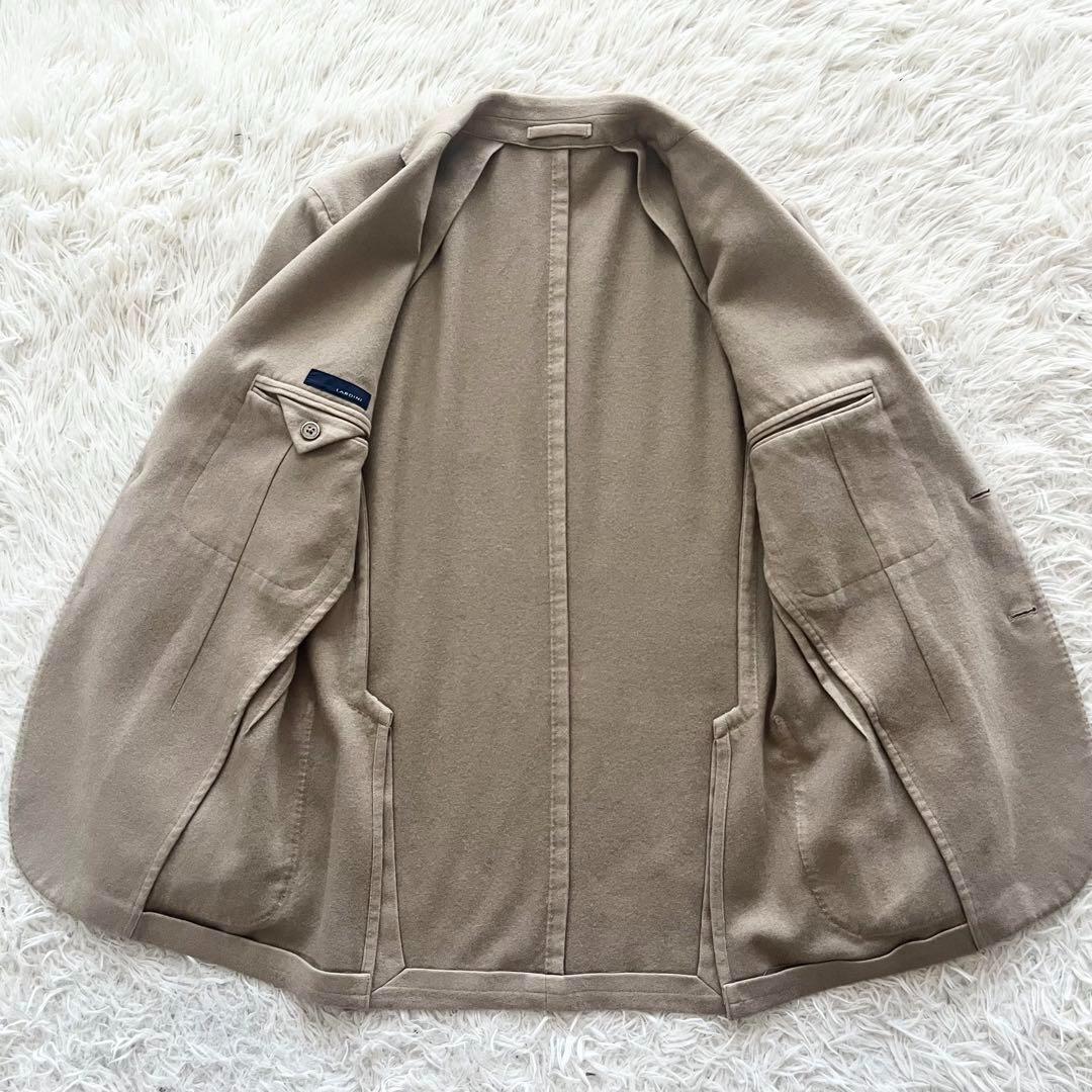 <美品> LARDINI カシミヤ100% ベージュ ジャケット サイズ46