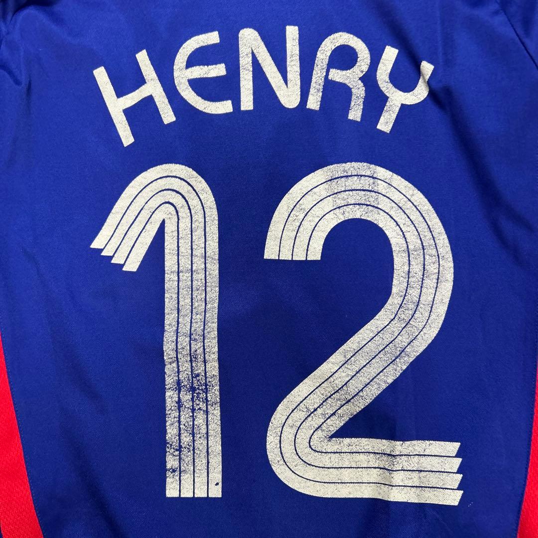 アディダス　フランス代表　サッカーユニフォーム アンリ選手　12番　長袖
