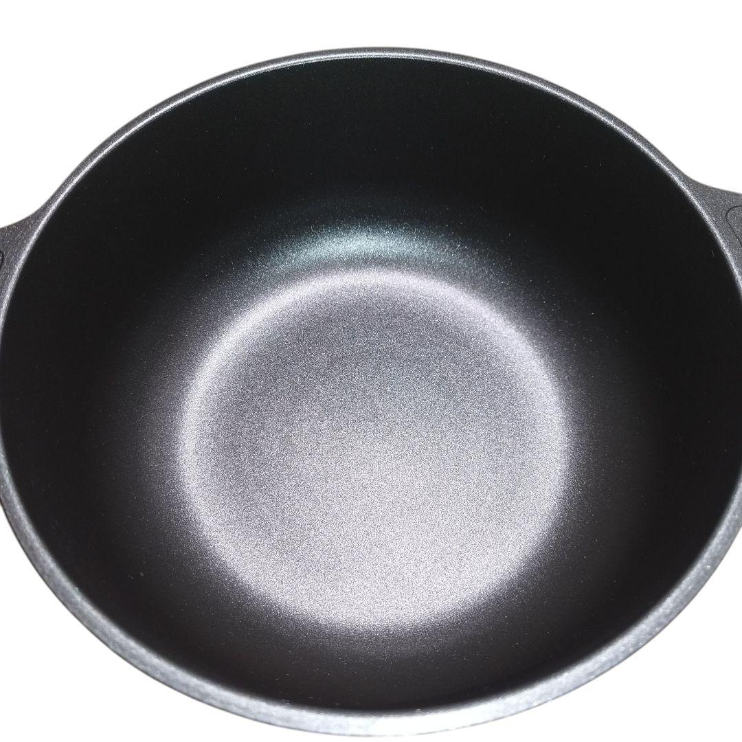 【未使用】文化軽金属鋳造『味わい鍋 深型鍋 22cm』アルミニウム