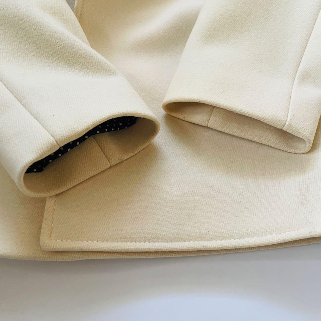 CELINE アイボリー ダブルブレストコート 38